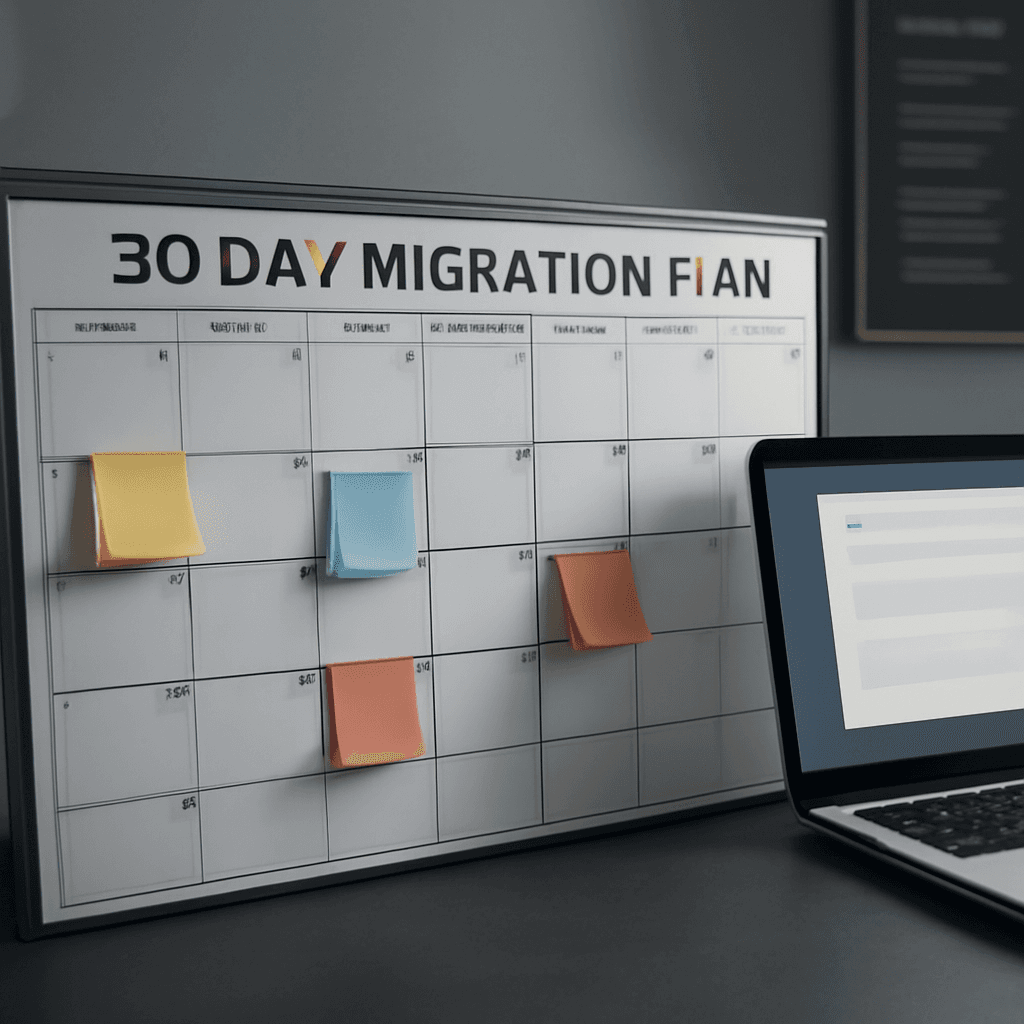 30-Day Migration Checklist: Move Multi-Location WordPress Sites to a RankLayer Subdomain