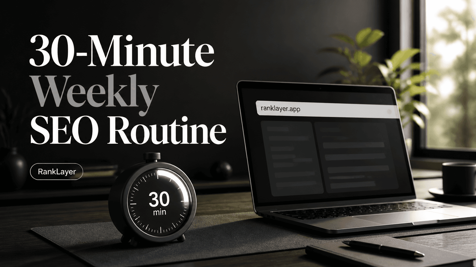 The 30-Minute Weekly SEO Routine for a Successful Automatic AI Blog