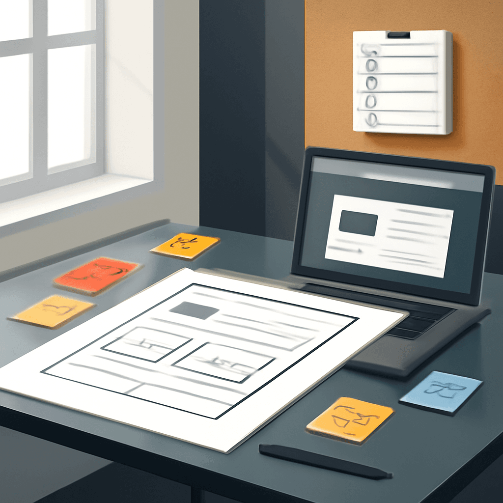 Anatomia de uma página de nicho para SaaS: template e wireframe prontos para conversão