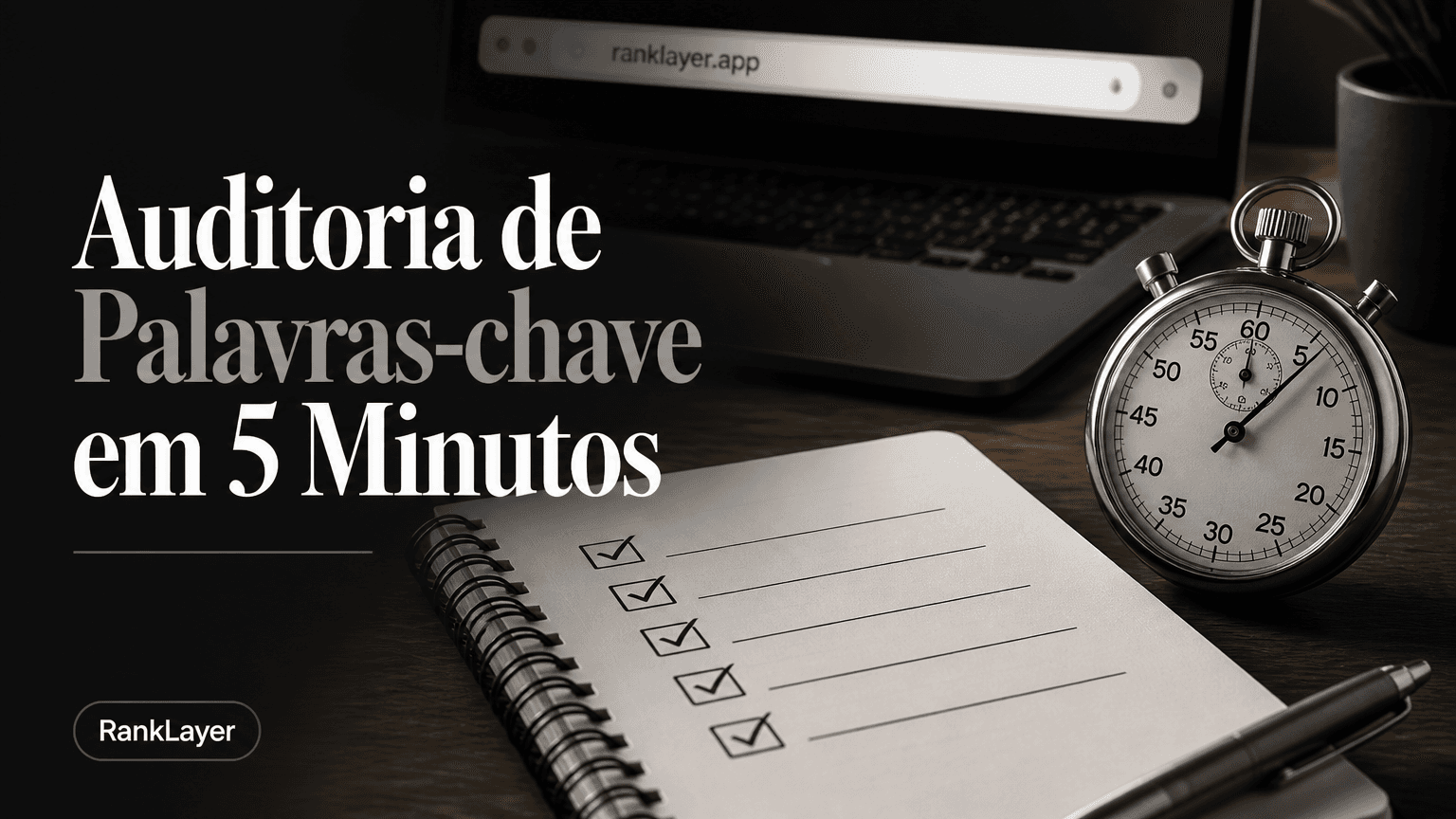 Auditoria de palavras-chave para citações em IA em 5 minutos