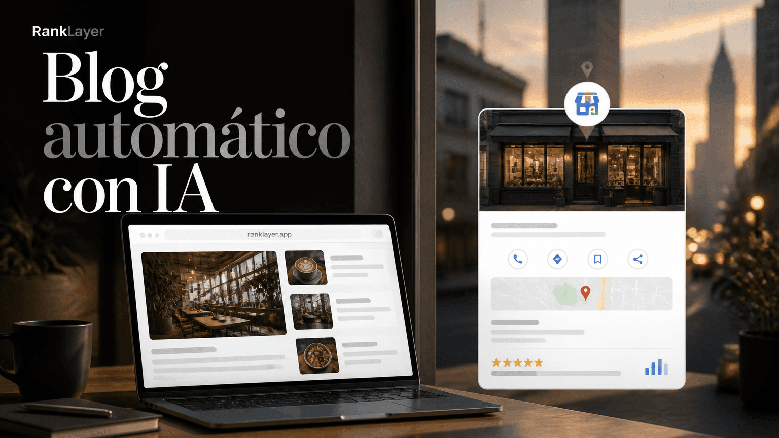 Cómo elegir entre un blog automático con IA en subdominio y Google Business Profile