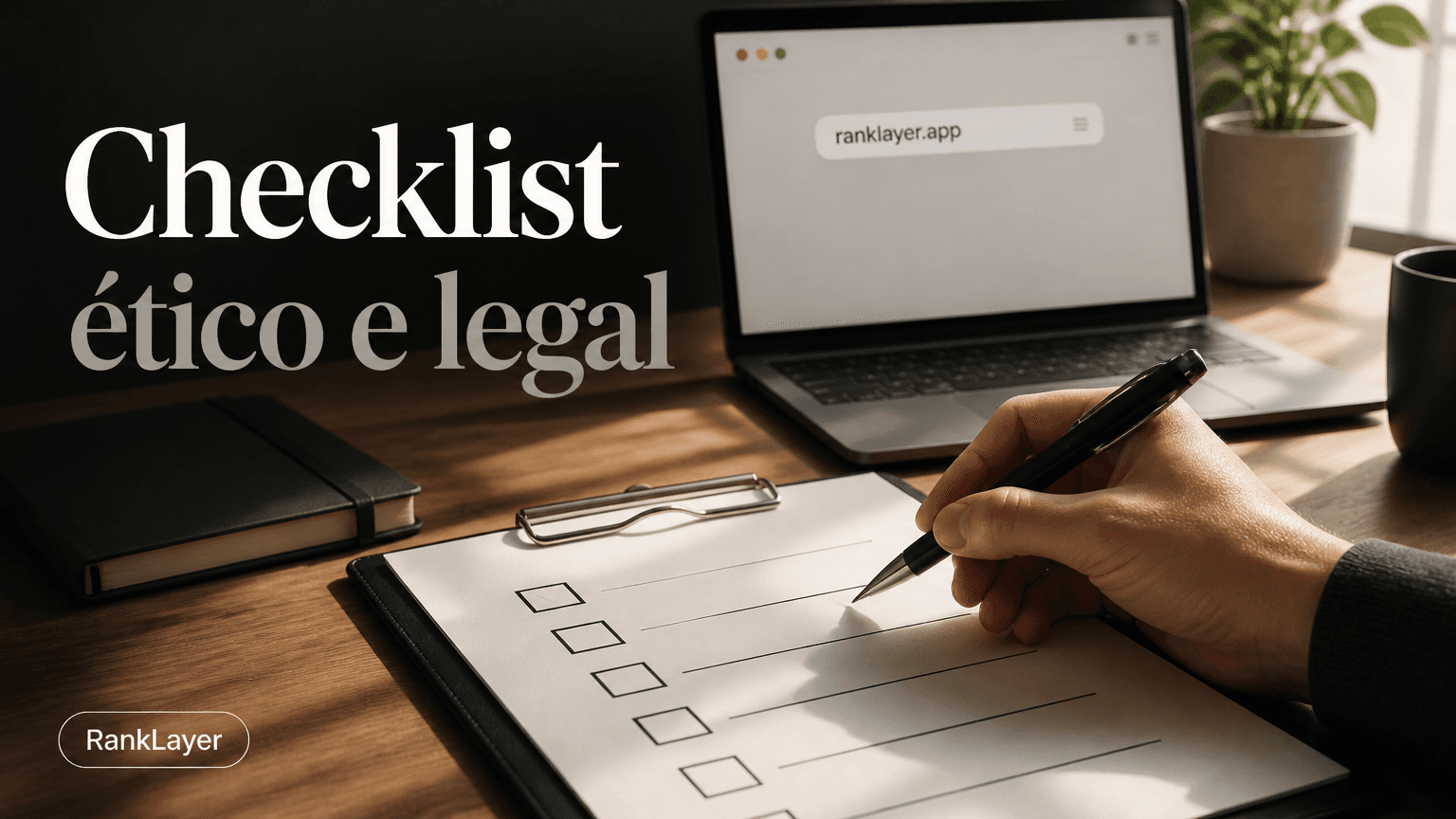 Checklist ético e legal para publicar um blog automático com IA