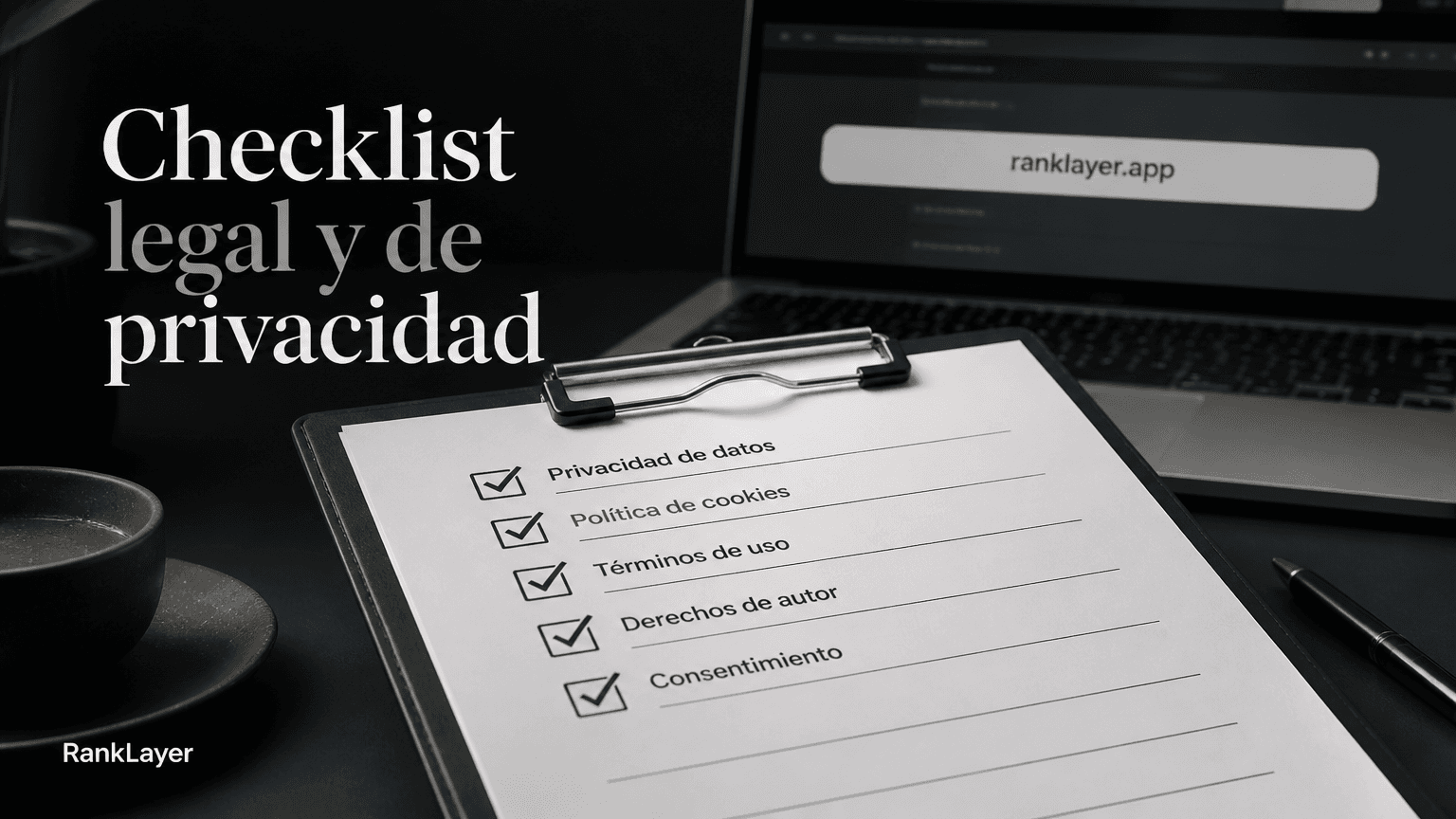 Checklist legal y de privacidad para un blog automático con IA