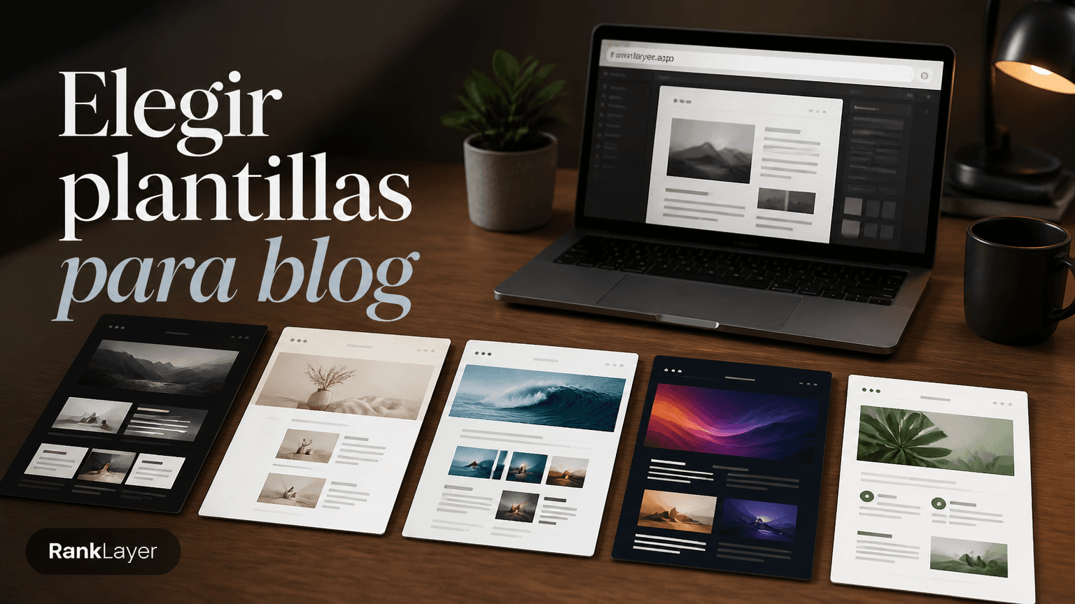 Cómo elegir las primeras 5 plantillas para un blog automático con IA