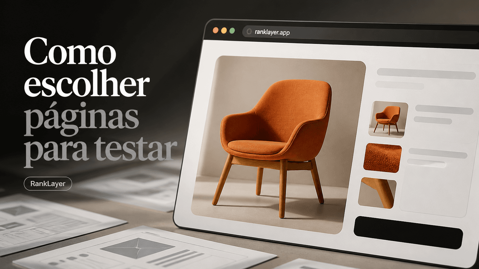 Como escolher os 5 templates de página para testar primeiro no e-commerce de produto único