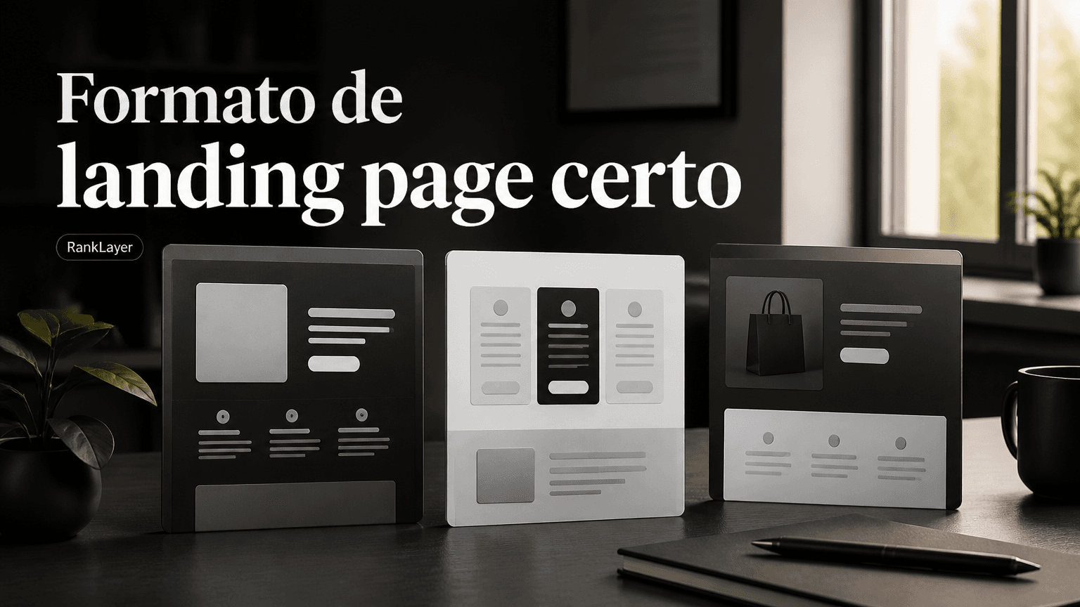 Como escolher o formato de landing page certo para cada etapa do funil de busca por IA