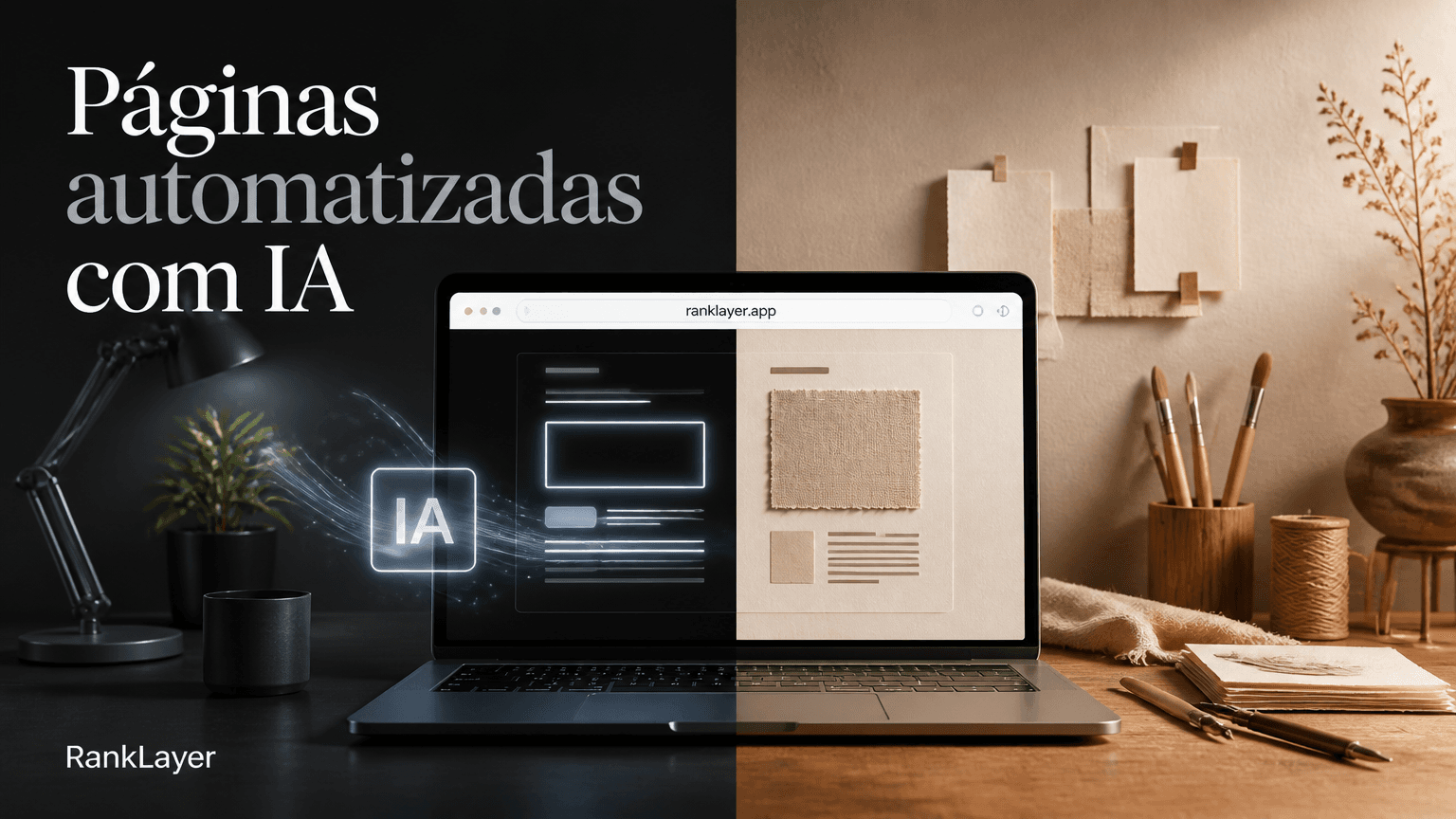 Como escolher entre páginas automatizadas com IA e páginas evergreen artesanais
