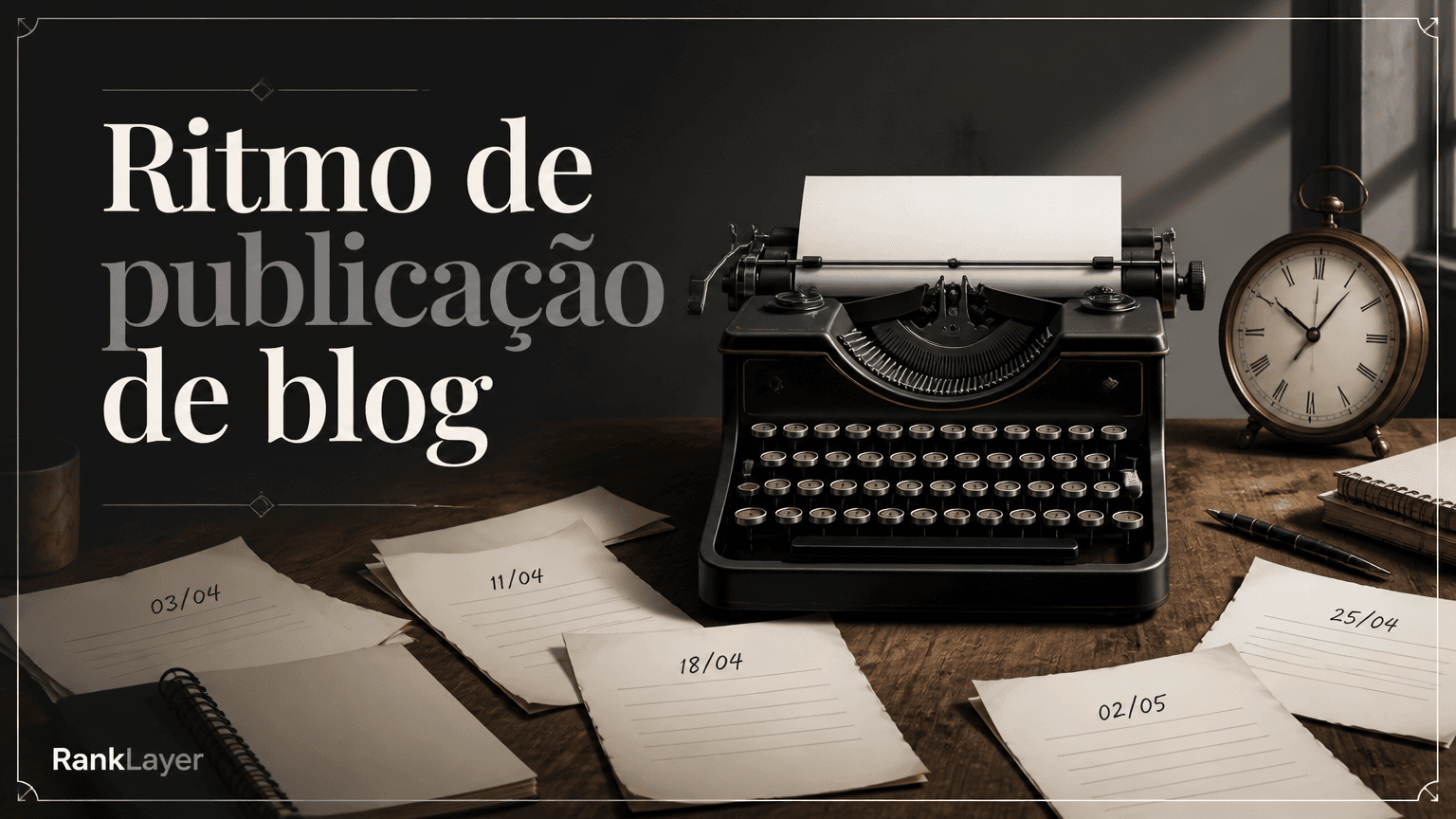 Como escolher o ritmo de publicação de um blog automático com IA