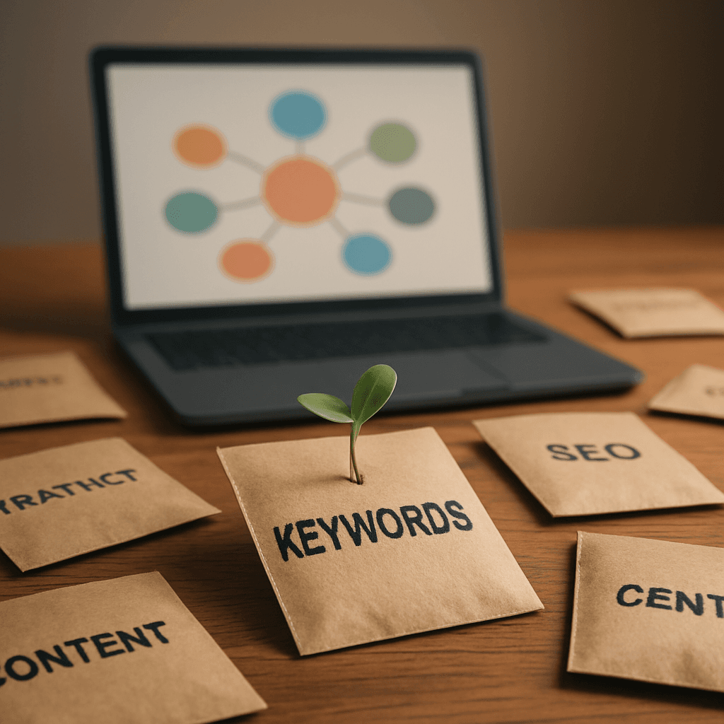 Como escolher seed keywords para um blog automático com IA sem ter site