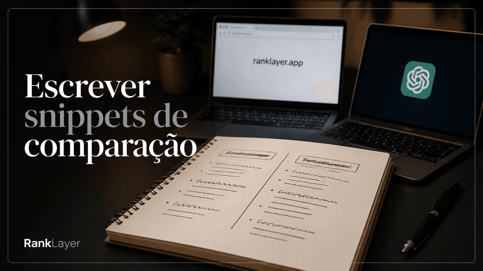 Como escrever snippets de comparação de 30 a 50 palavras que as IAs vão citar