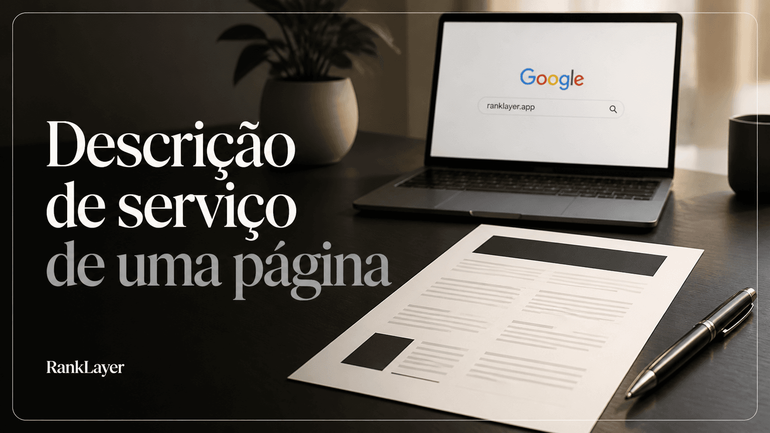 Como estruturar uma descrição de serviço de uma página para ChatGPT, Gemini e Perplexity citarem