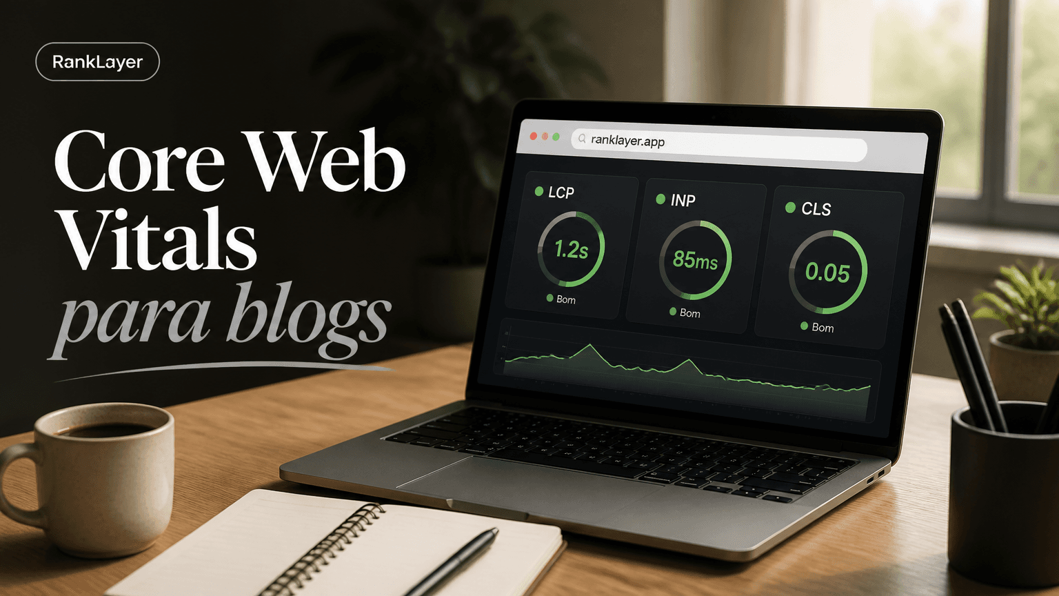Core Web Vitals para blog automático com IA: um guia sem complicação