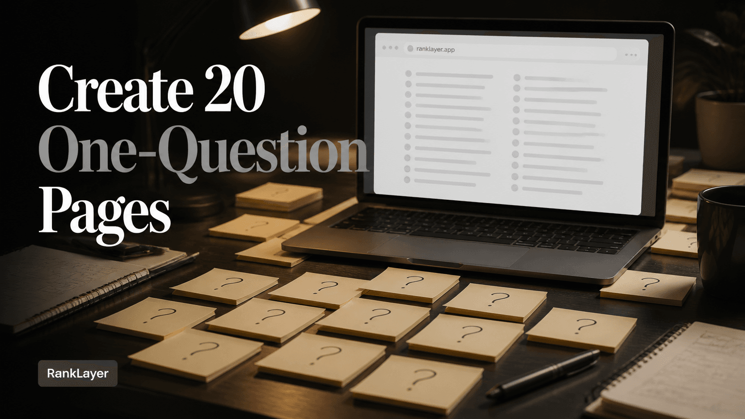 How to Create 20 One-Question Pages ChatGPT and Gemini Can Quote in 7 Days