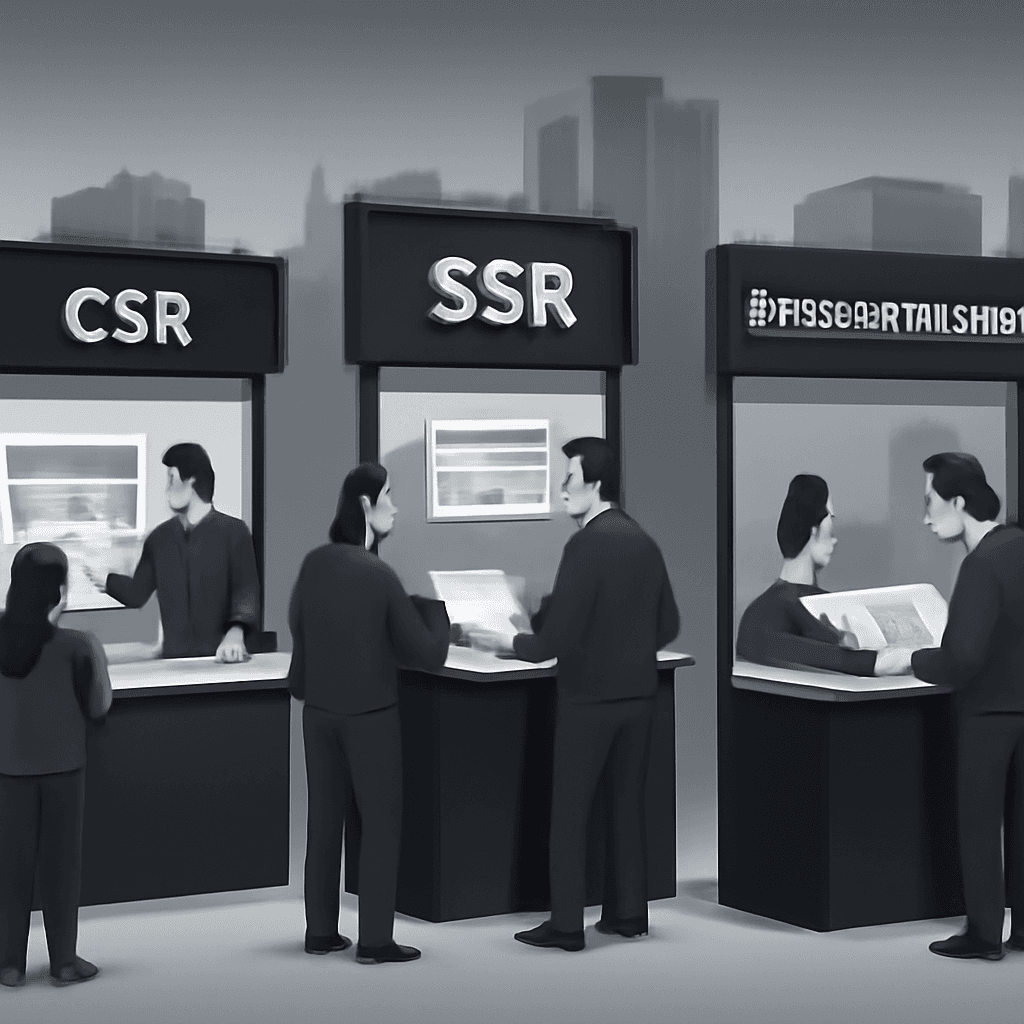 CSR vs SSR vs prerenderizado: elegir la estrategia de renderizado para miles de páginas programáticas en SaaS