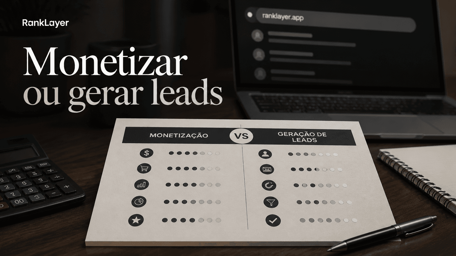Como decidir quais páginas de alternativas monetizar e quais usar para gerar leads