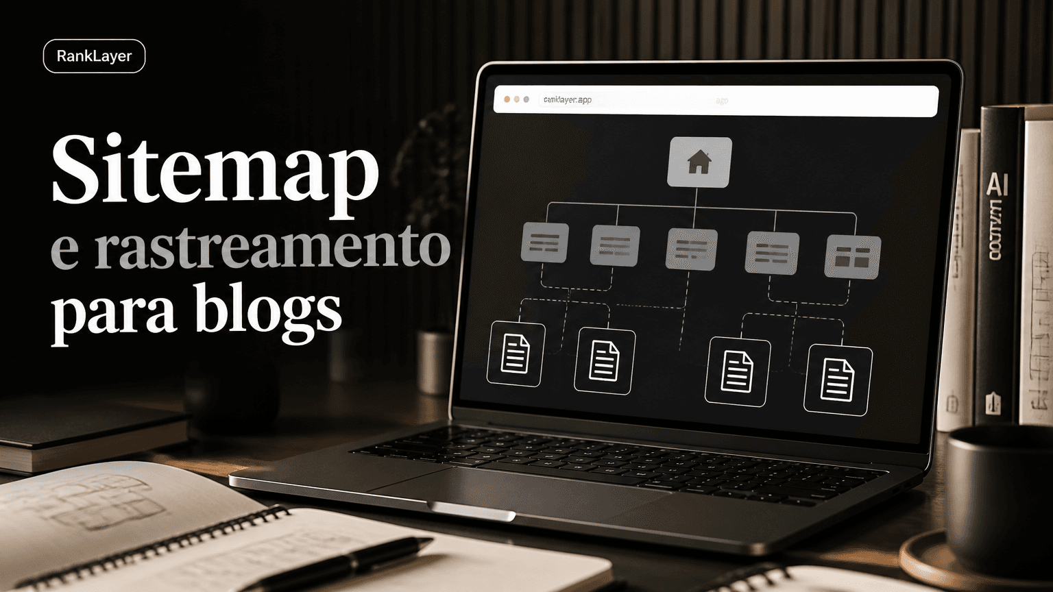 Sitemap e estratégia de rastreamento para blogs de IA hospedados
