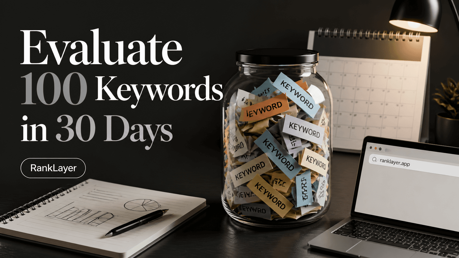 How to Evaluate 100 Keywords in 30 Days to Find the Ones AI Answer Engines Will Cite