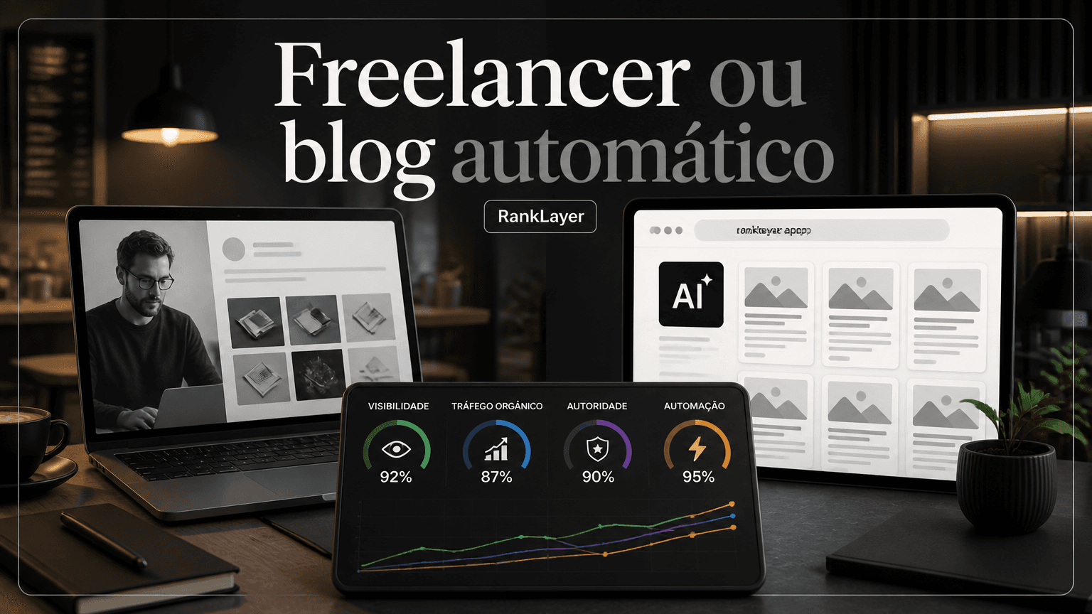 Freelancer ou blog automático com IA: como escolher o jeito mais rápido e barato de reduzir o CAC