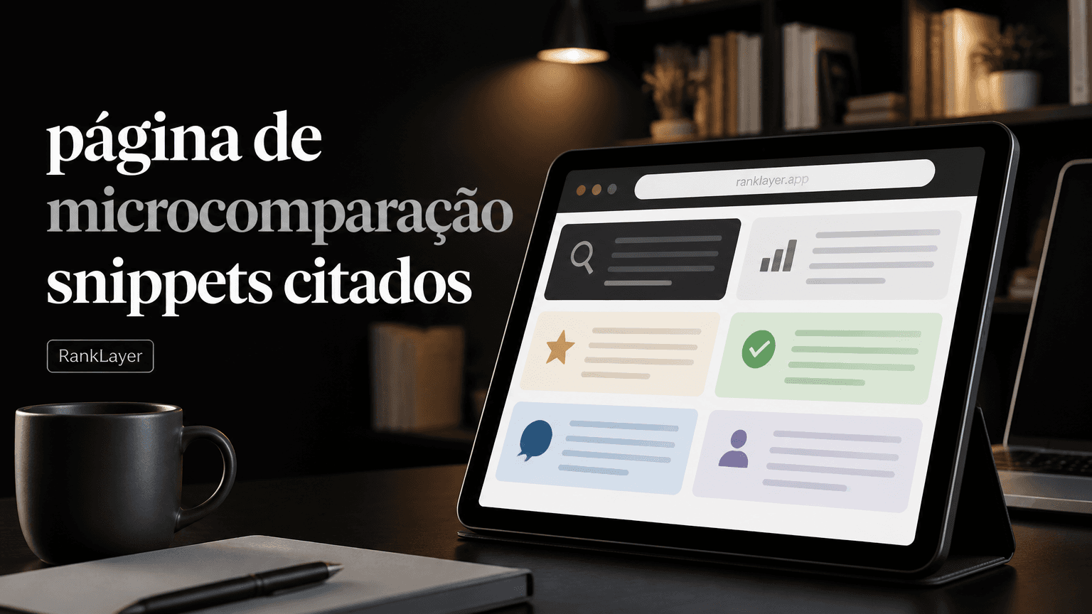 O que é uma página de microcomparação?