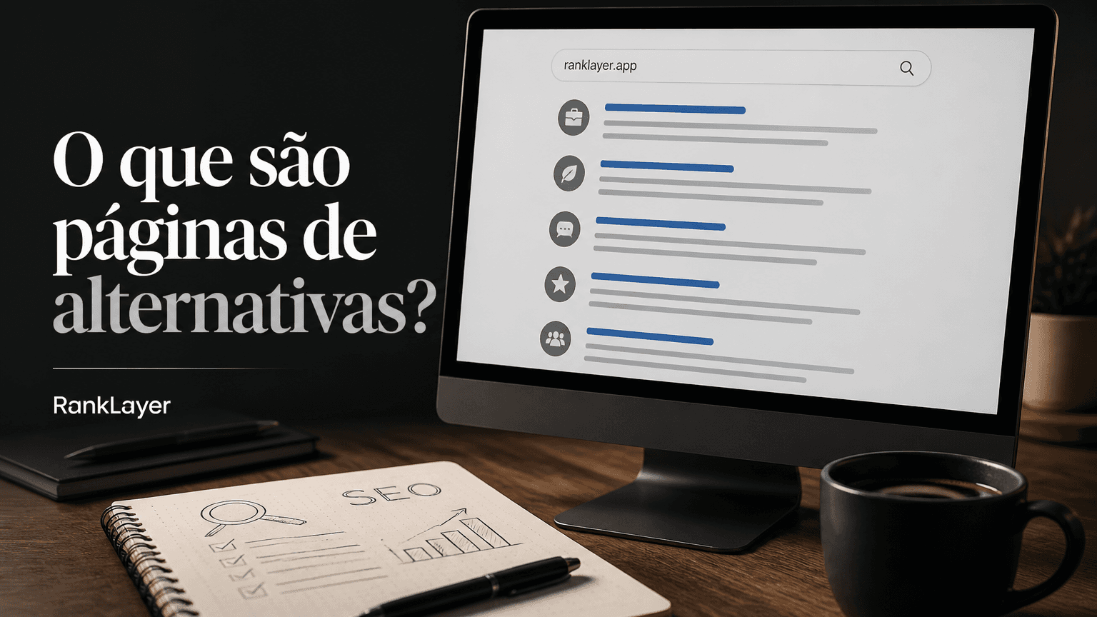 Páginas de alternativas: guia para capturar tráfego de concorrentes e citações de IA sem site