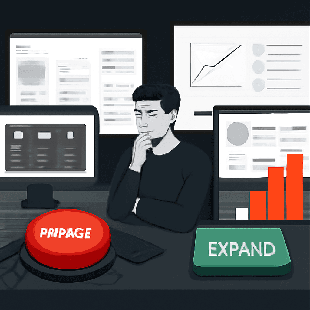 Quando mesclar, aposentar ou expandir páginas de comparação SaaS: o playbook do fundador