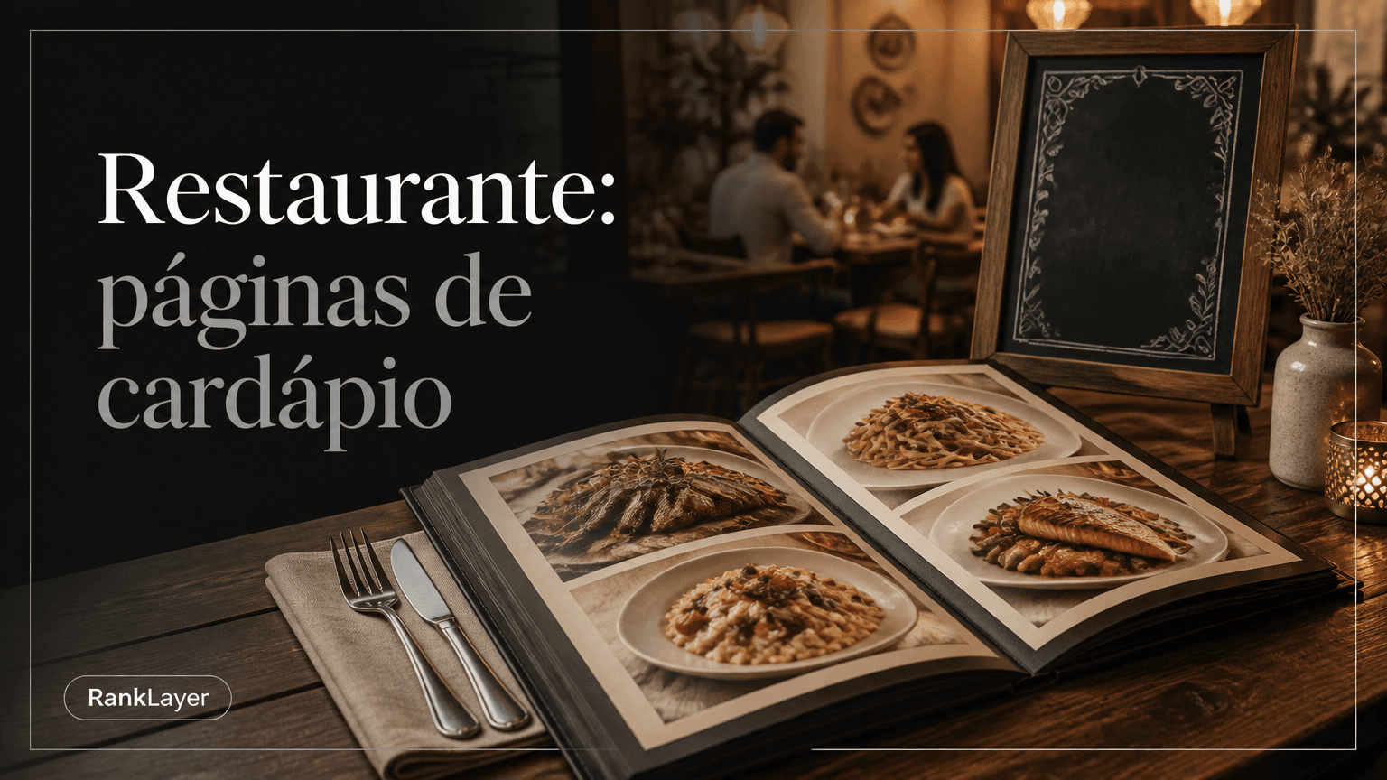 Restaurante: como escolher entre páginas de cardápio, eventos ou especiais do dia