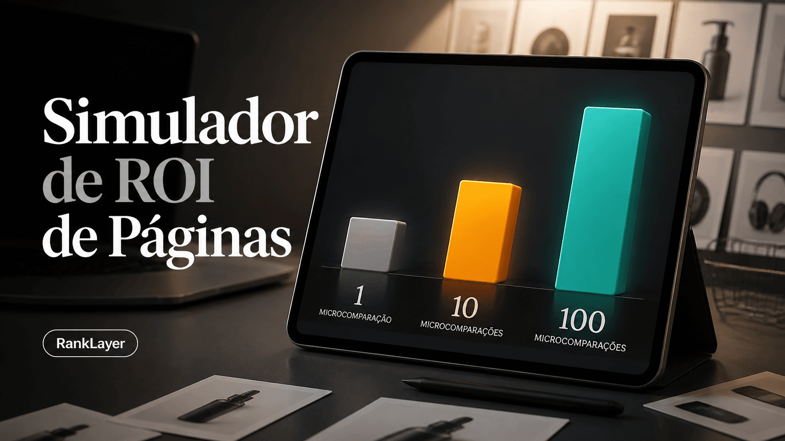 Simulador de ROI de Páginas de Comparação: quantas microcomparações publicar para reduzir anúncios?