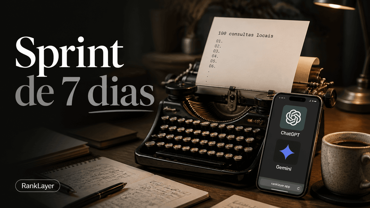 Sprint de 7 dias para encontrar 100 consultas locais citáveis por IA sem ter site
