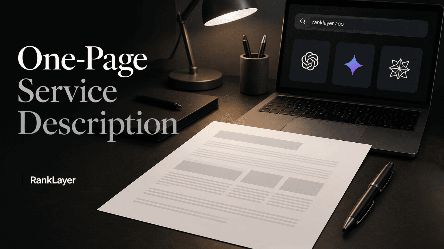 How to Structure a One-Page Service Description So ChatGPT, Gemini, and Perplexity Quote It