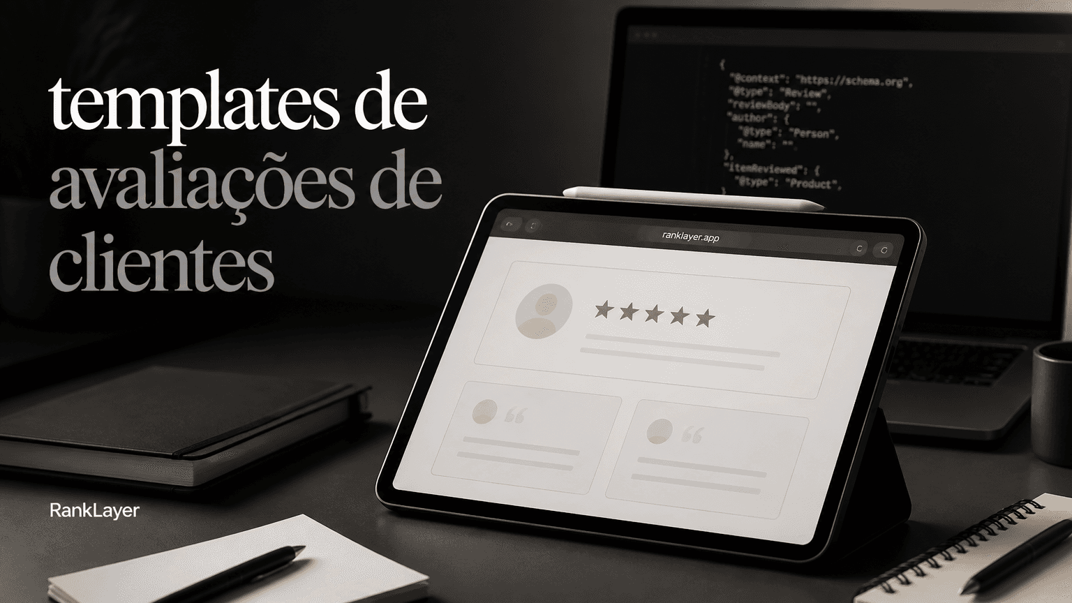 8 templates de avaliações para transformar reviews em páginas citáveis por IA sem ter site