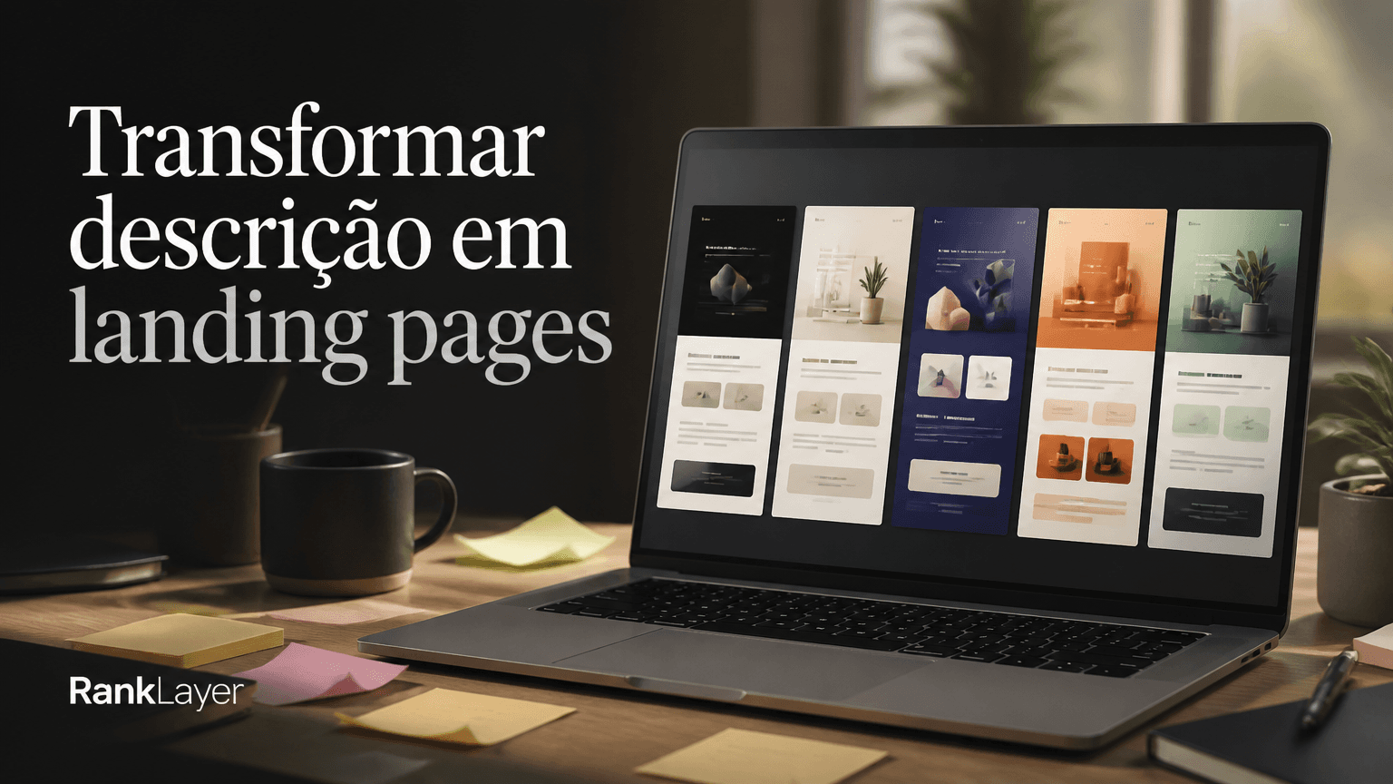 Como transformar uma descrição de serviço em cinco landing pages citáveis por IA em 48 horas