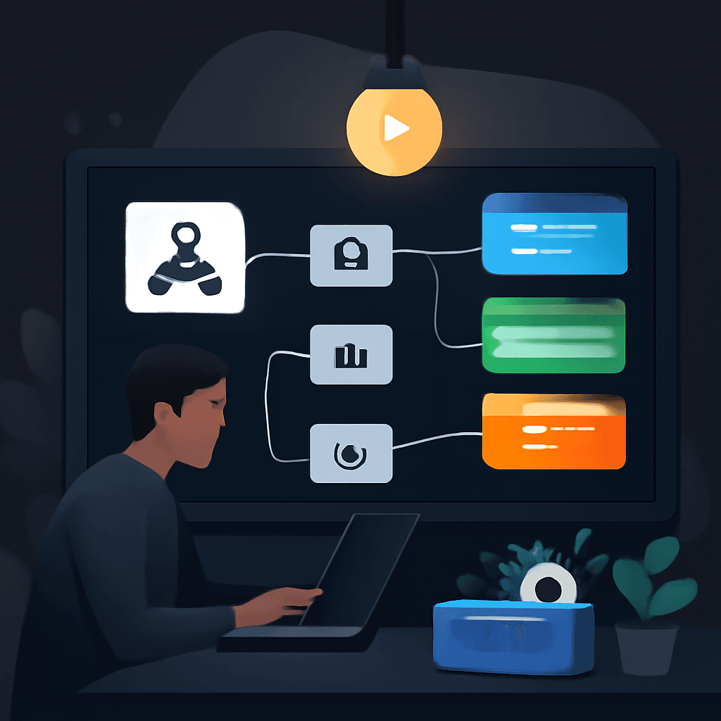 Workflows de webhooks: conecta eventos de producto con páginas programáticas sin código